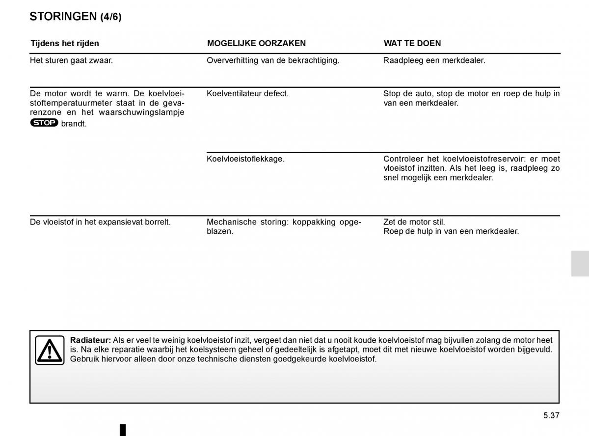 Renault Scenic III 3 handleiding / page 237