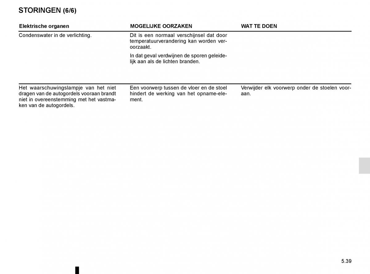 Renault Scenic III 3 handleiding / page 239