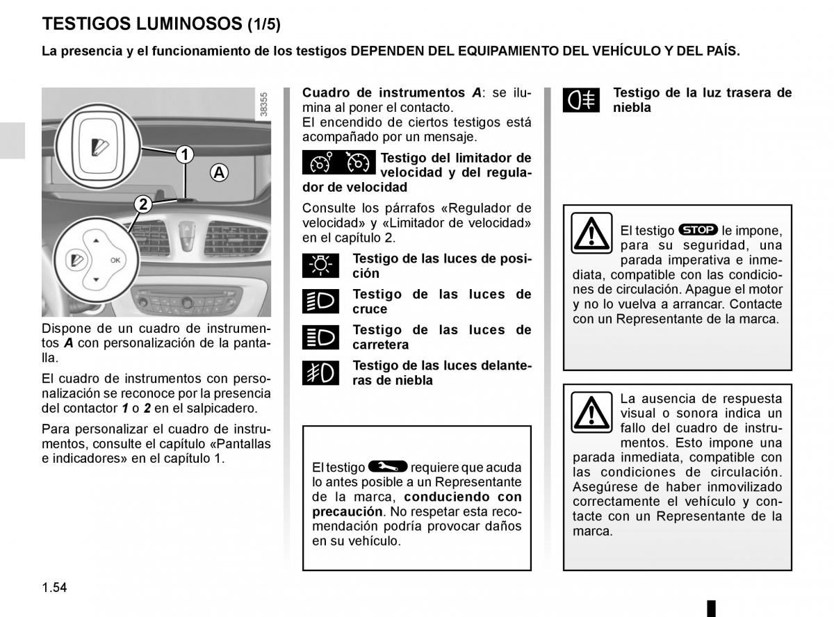 Renault Scenic III 3 manual del propietario / page 60