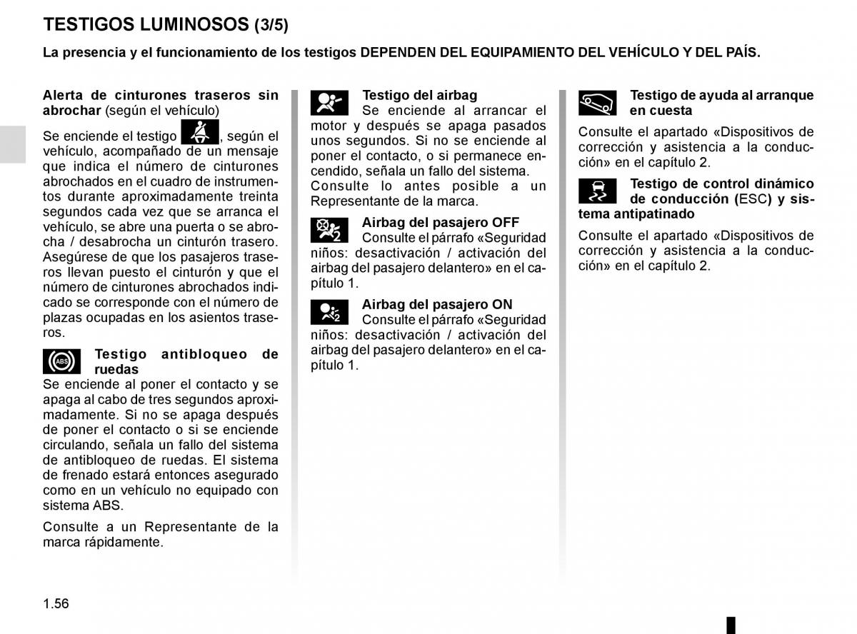 Renault Scenic III 3 manual del propietario / page 62