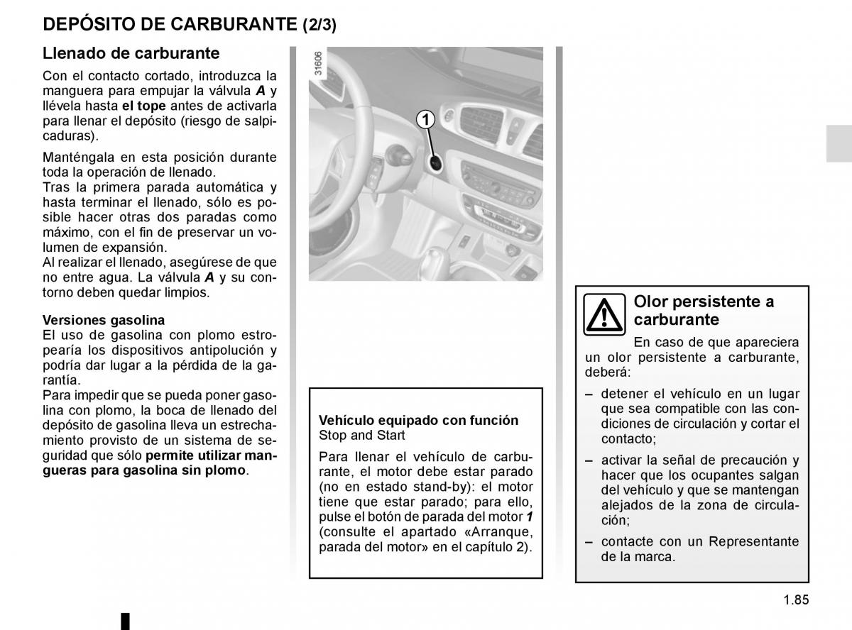 Renault Scenic III 3 manual del propietario / page 91