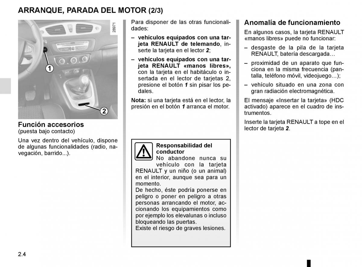 Renault Scenic III 3 manual del propietario / page 96