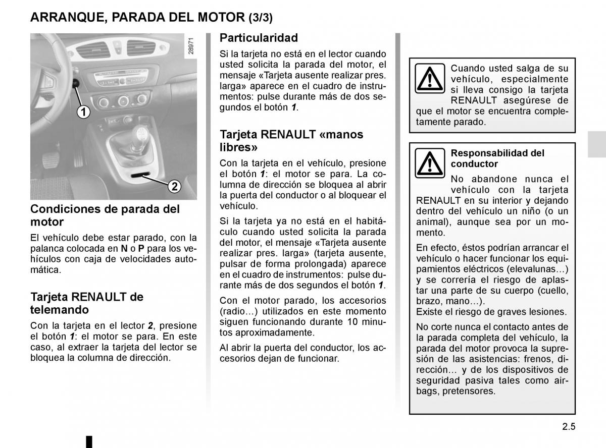 Renault Scenic III 3 manual del propietario / page 97