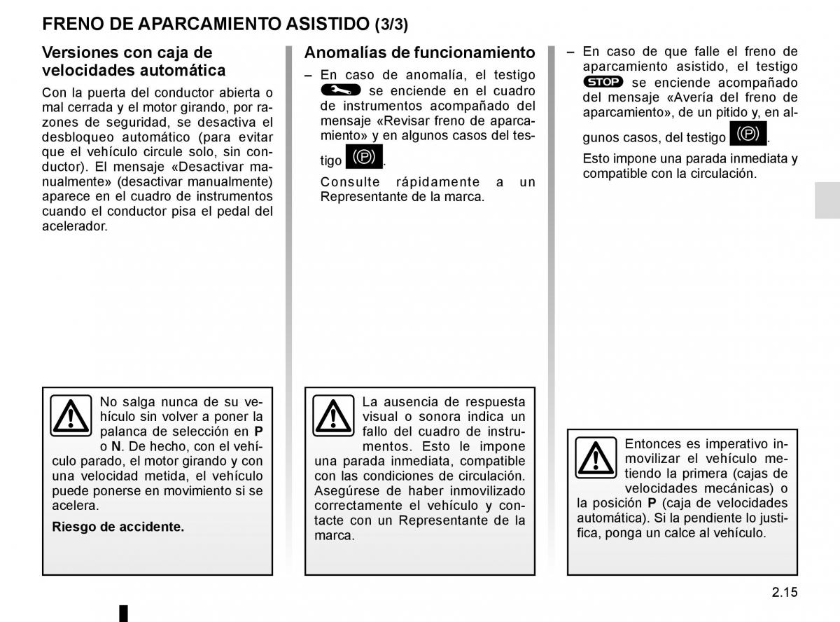 Renault Scenic III 3 manual del propietario / page 107