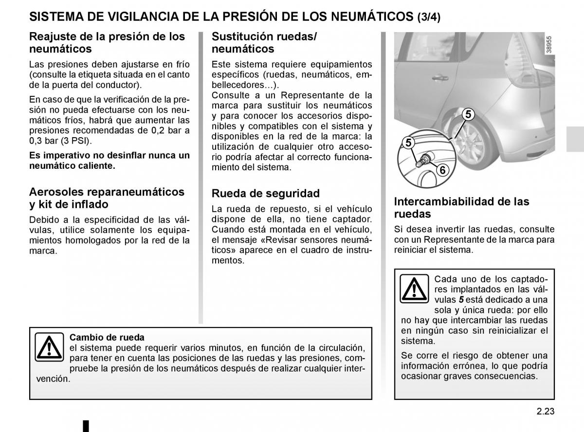 Renault Scenic III 3 manual del propietario / page 115