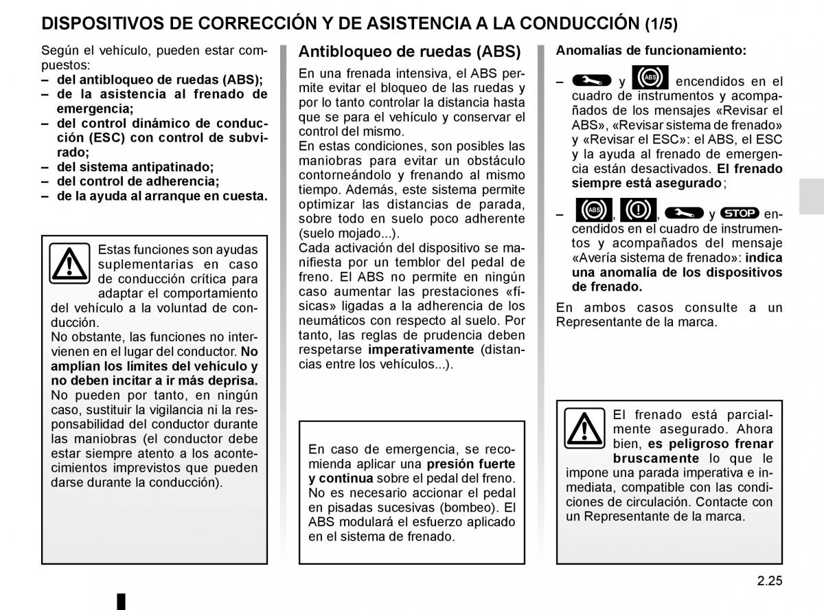 Renault Scenic III 3 manual del propietario / page 117