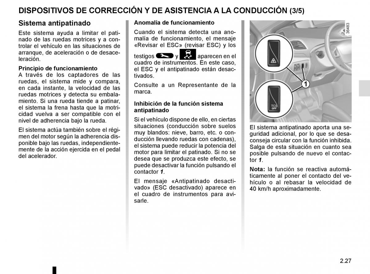 Renault Scenic III 3 manual del propietario / page 119