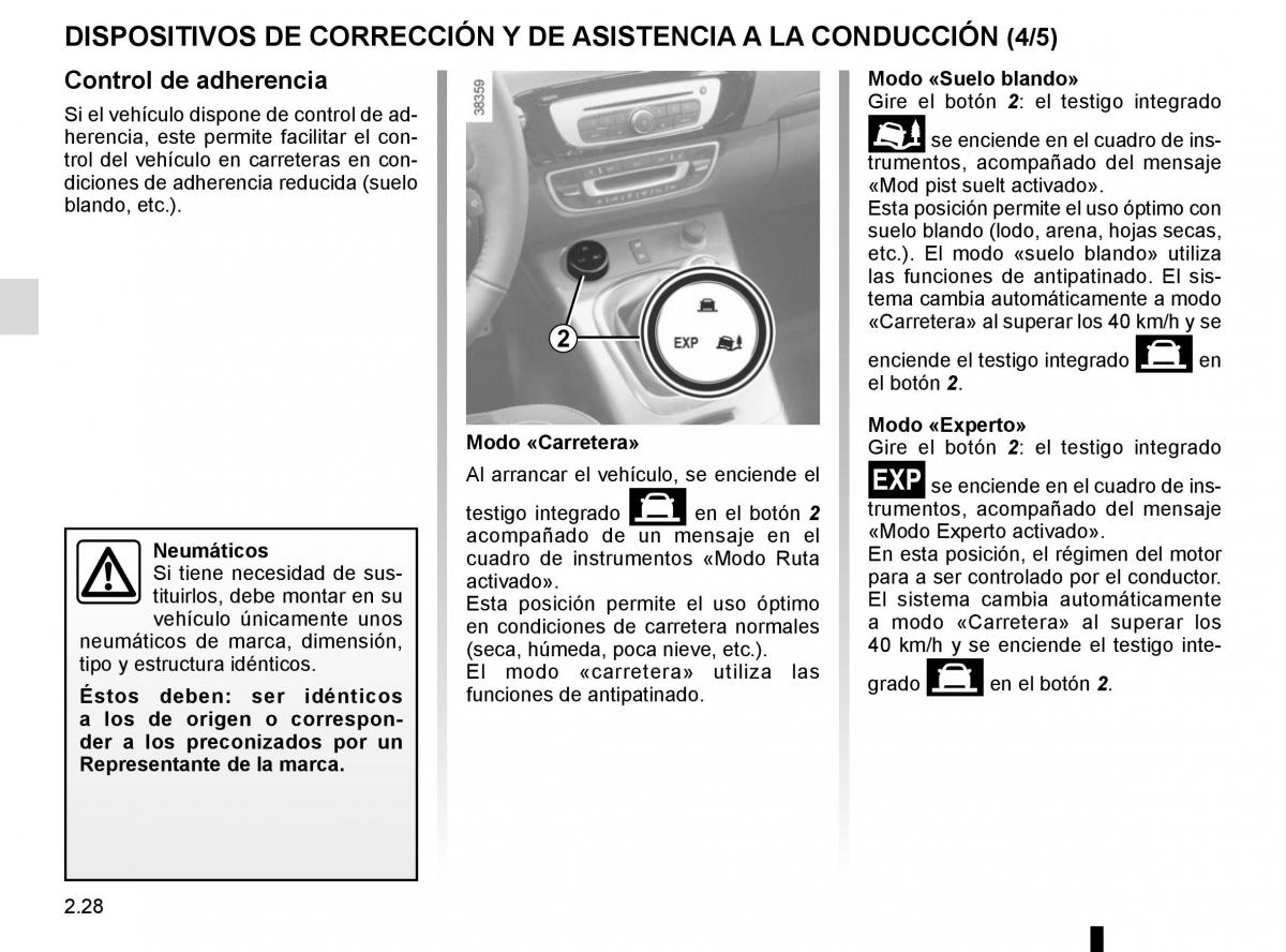 Renault Scenic III 3 manual del propietario / page 120