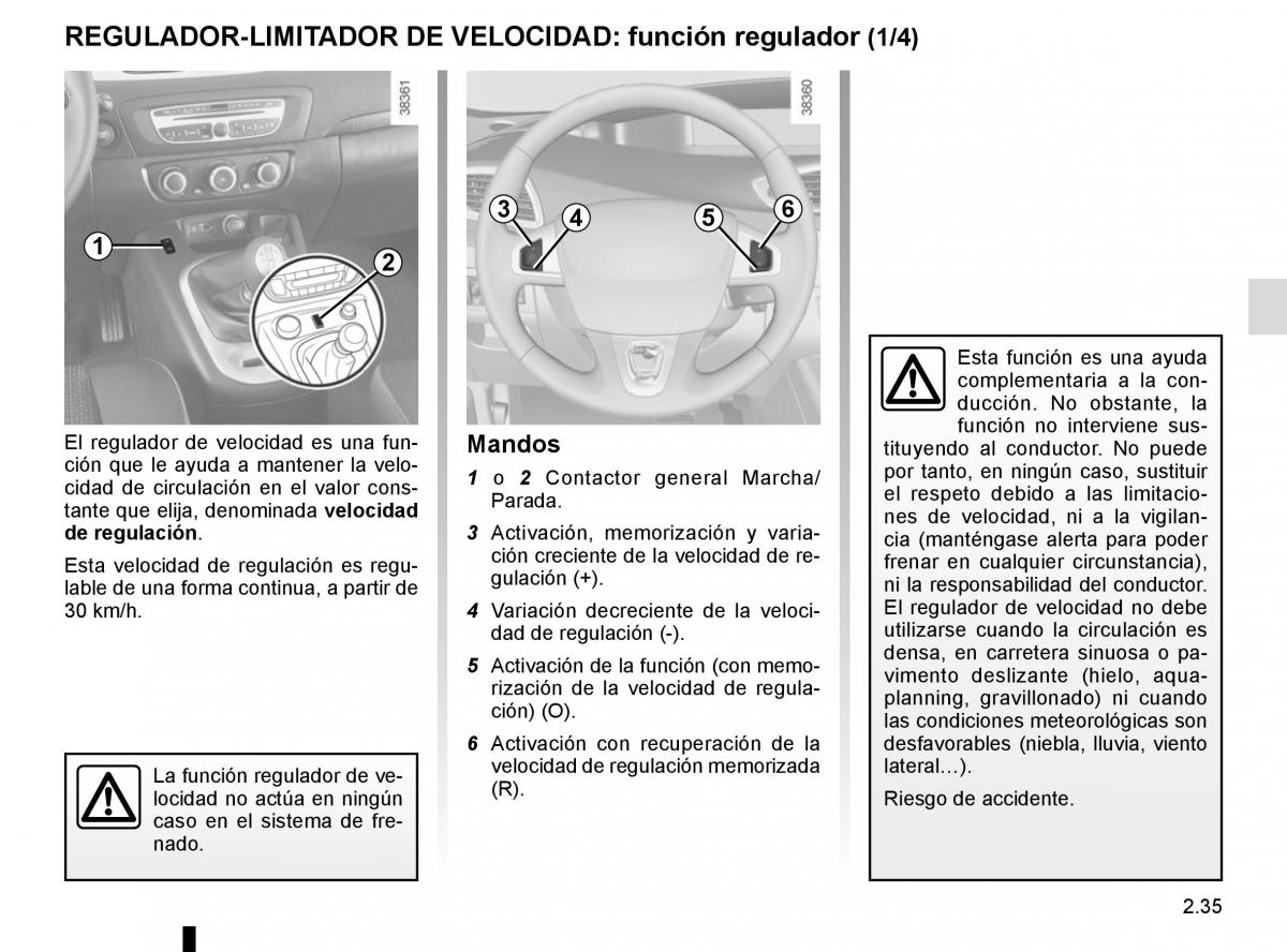 Renault Scenic III 3 manual del propietario / page 127