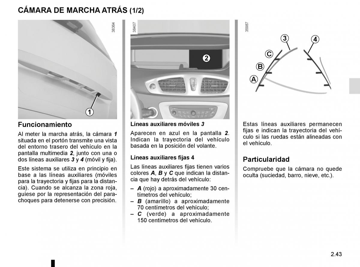 Renault Scenic III 3 manual del propietario / page 135