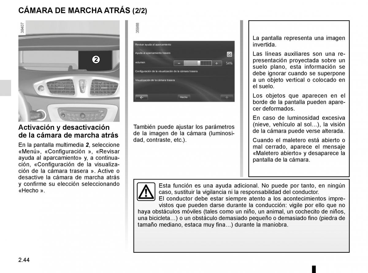 Renault Scenic III 3 manual del propietario / page 136