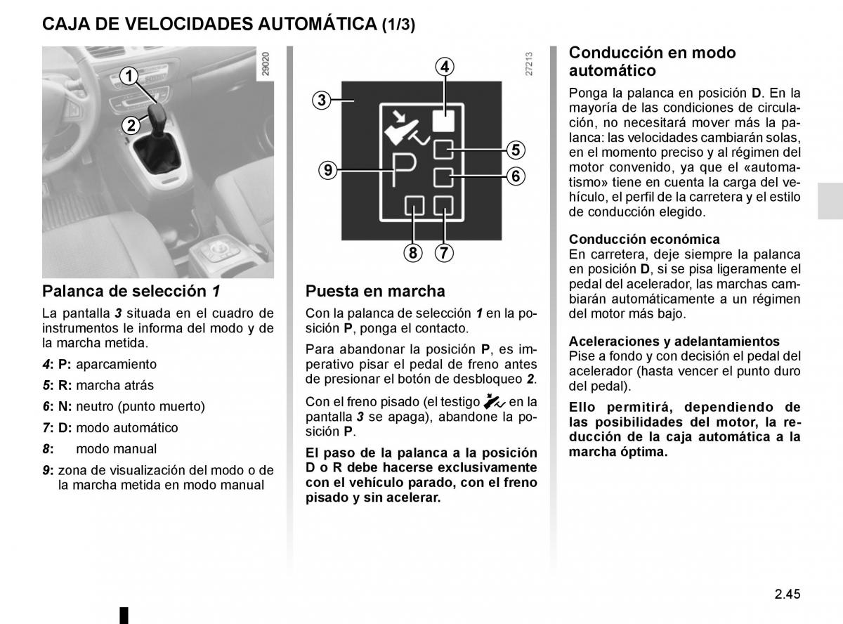 Renault Scenic III 3 manual del propietario / page 137