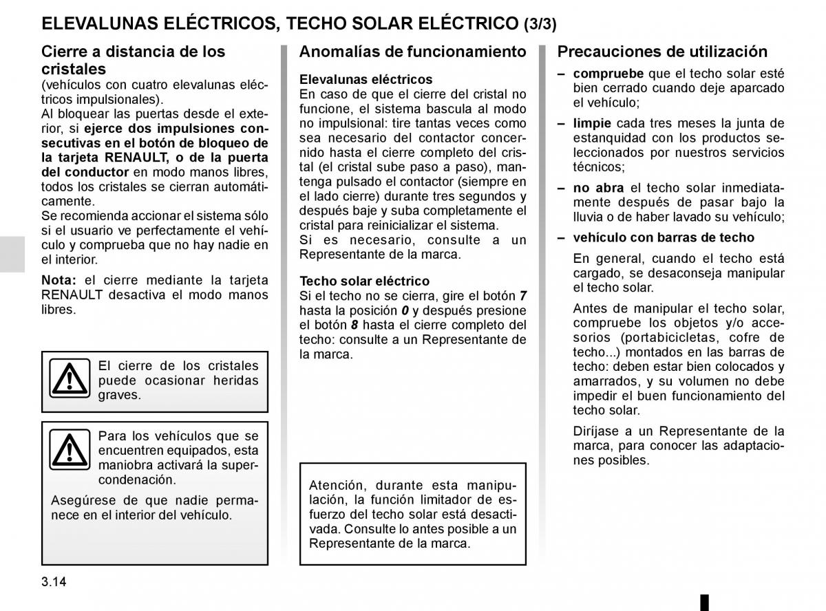 Renault Scenic III 3 manual del propietario / page 154