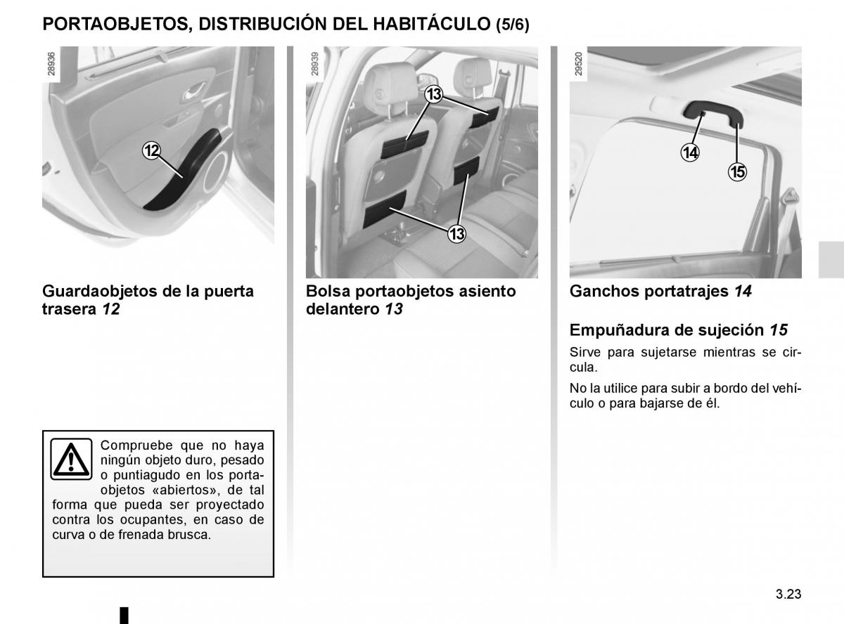 Renault Scenic III 3 manual del propietario / page 163