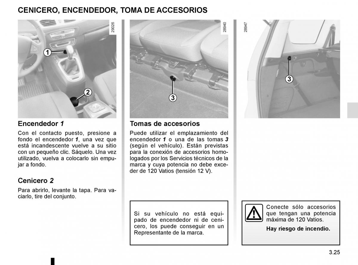 Renault Scenic III 3 manual del propietario / page 165