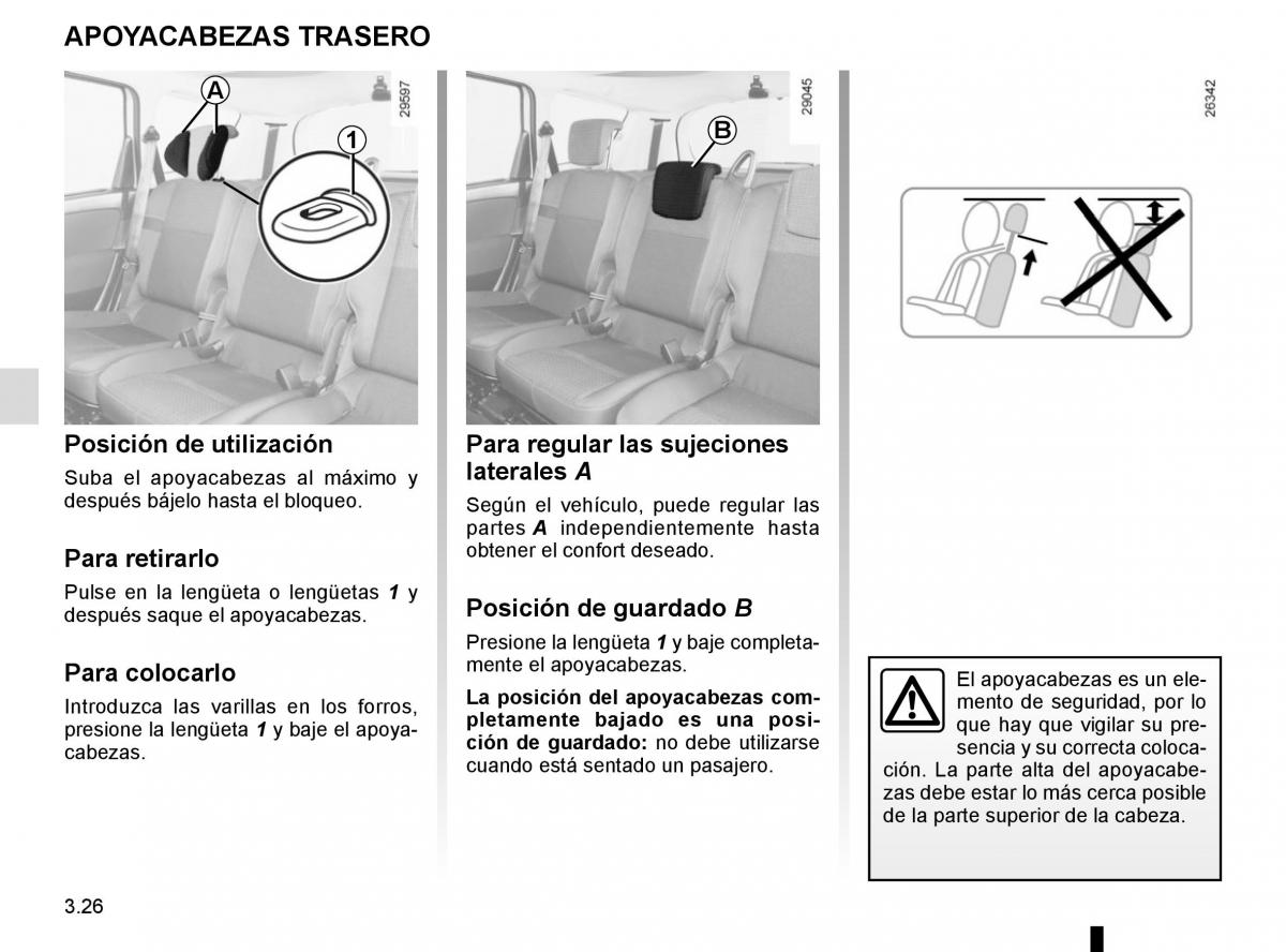 Renault Scenic III 3 manual del propietario / page 166