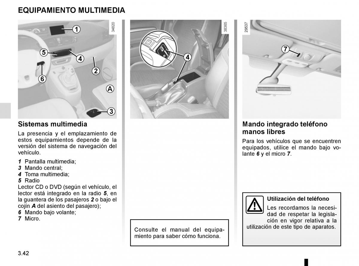 Renault Scenic III 3 manual del propietario / page 182