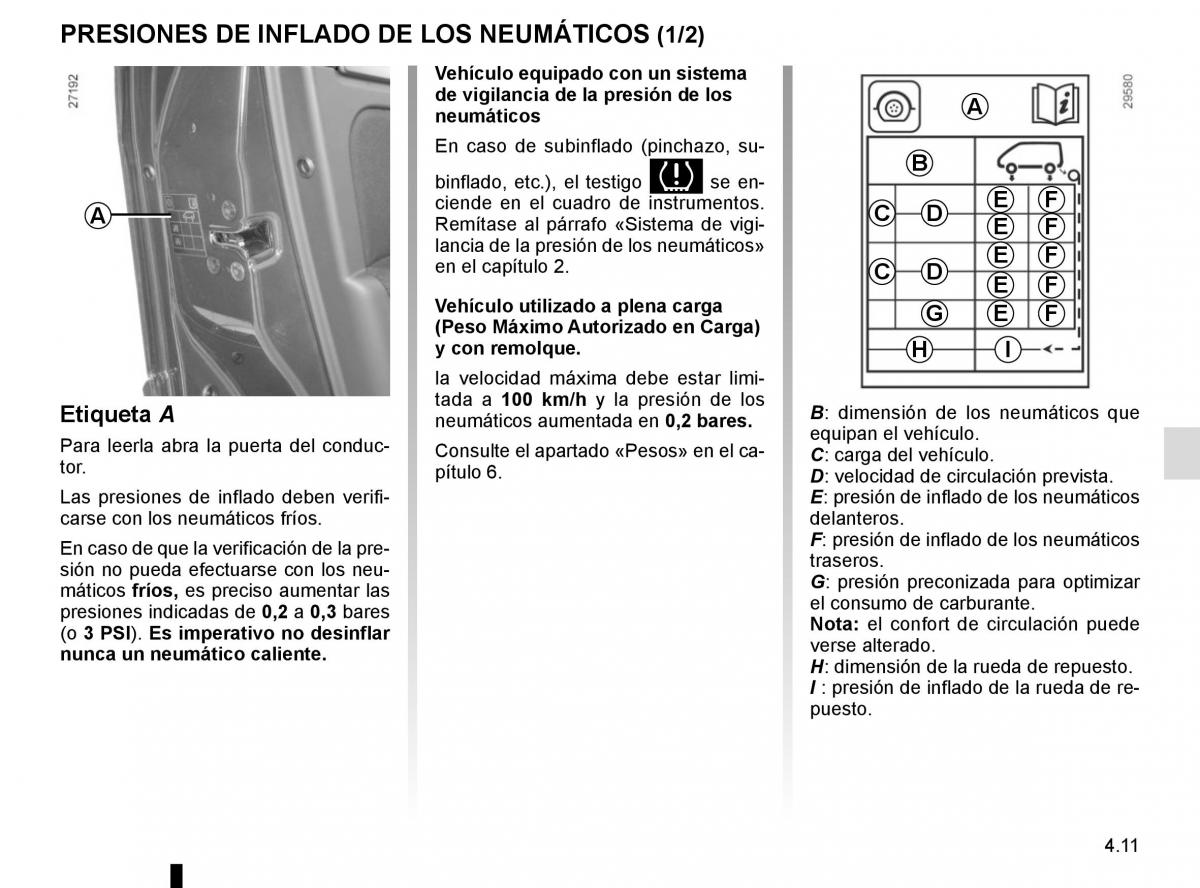 Renault Scenic III 3 manual del propietario / page 193