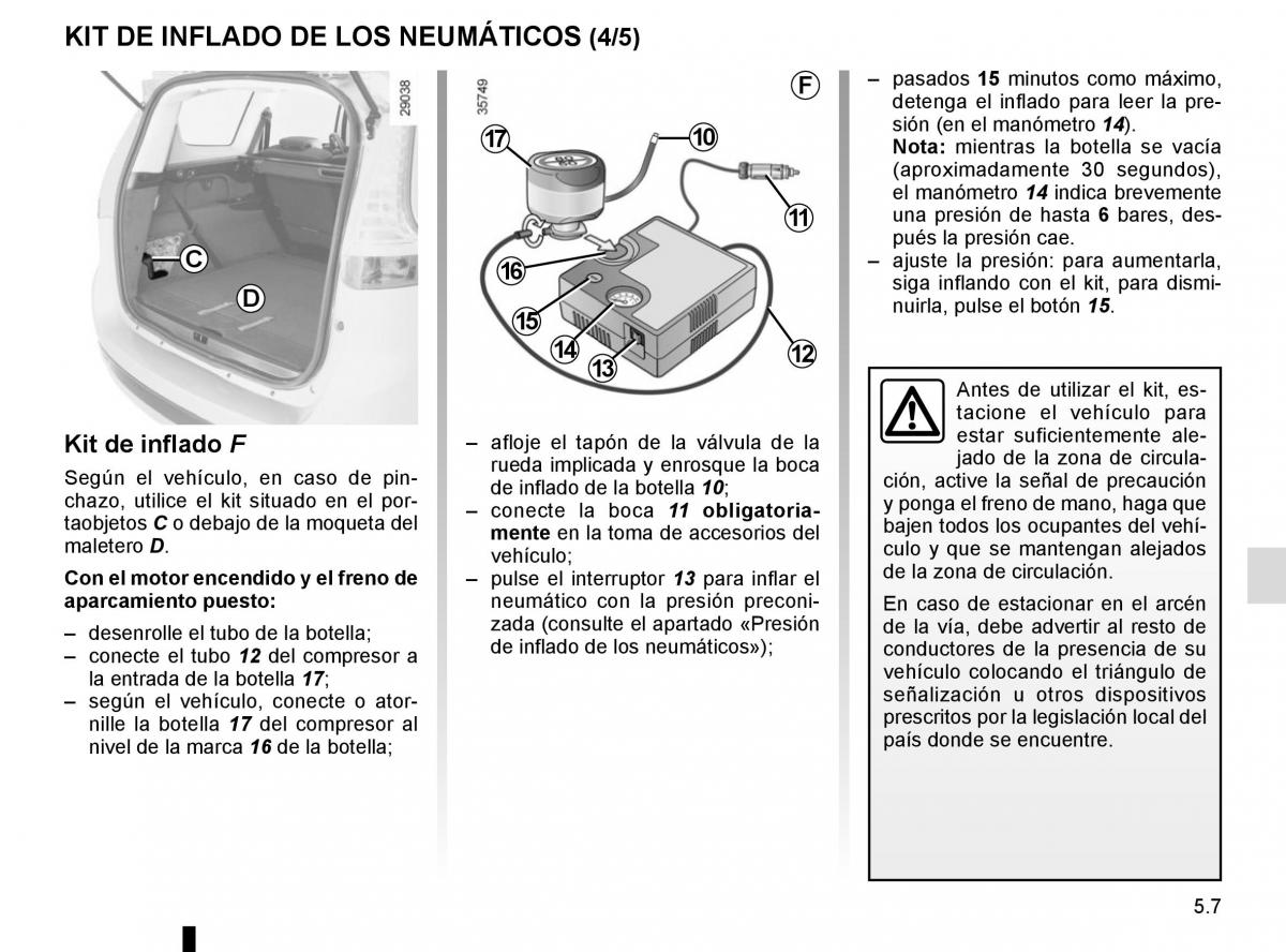 Renault Scenic III 3 manual del propietario / page 207