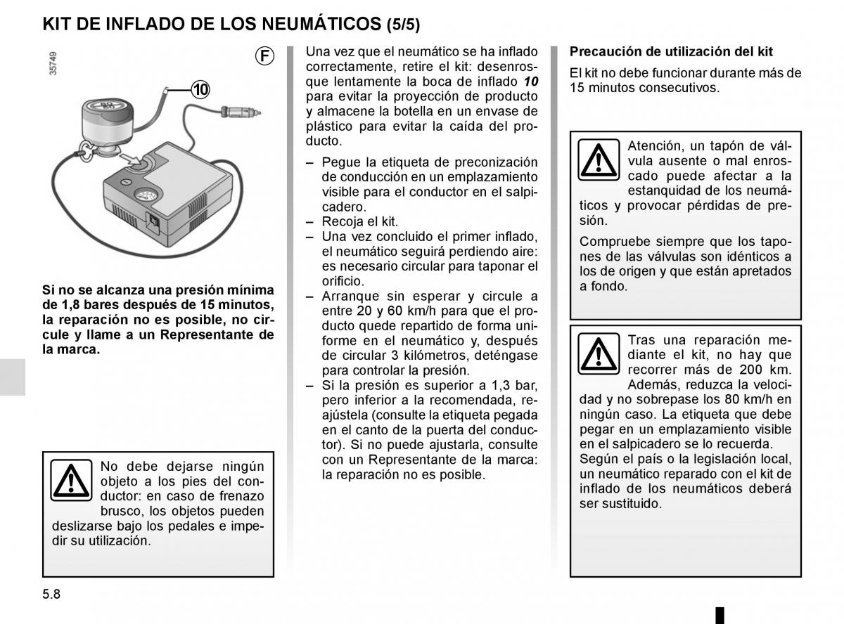 Renault Scenic III 3 manual del propietario / page 208