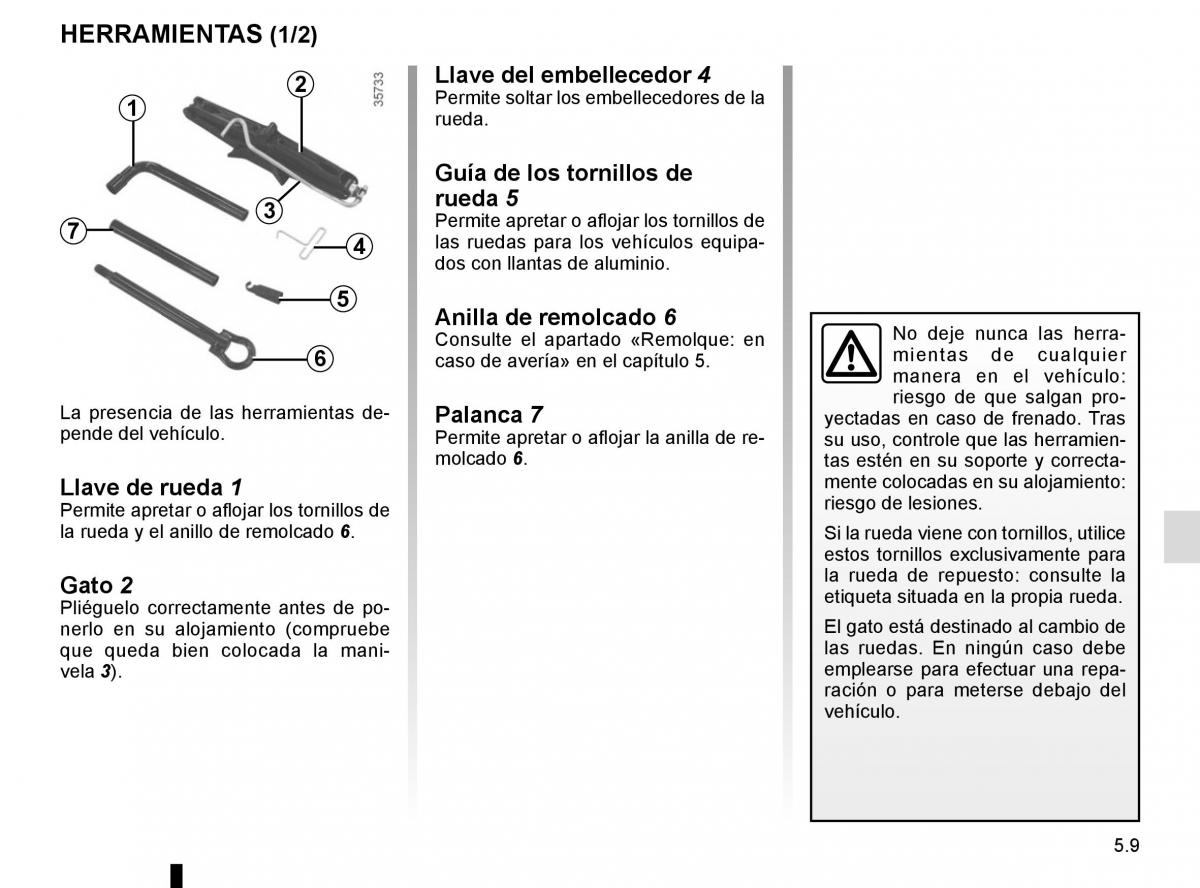 Renault Scenic III 3 manual del propietario / page 209