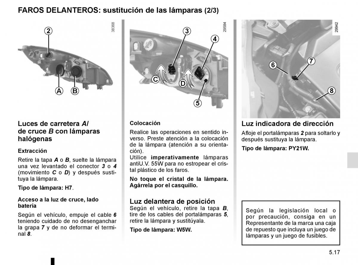 Renault Scenic III 3 manual del propietario / page 217