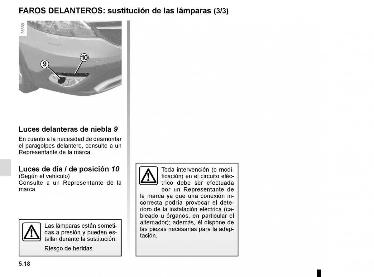 Renault Scenic III 3 manual del propietario / page 218