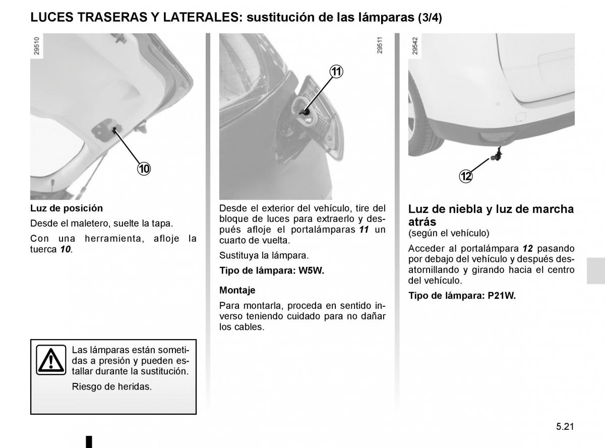 Renault Scenic III 3 manual del propietario / page 221