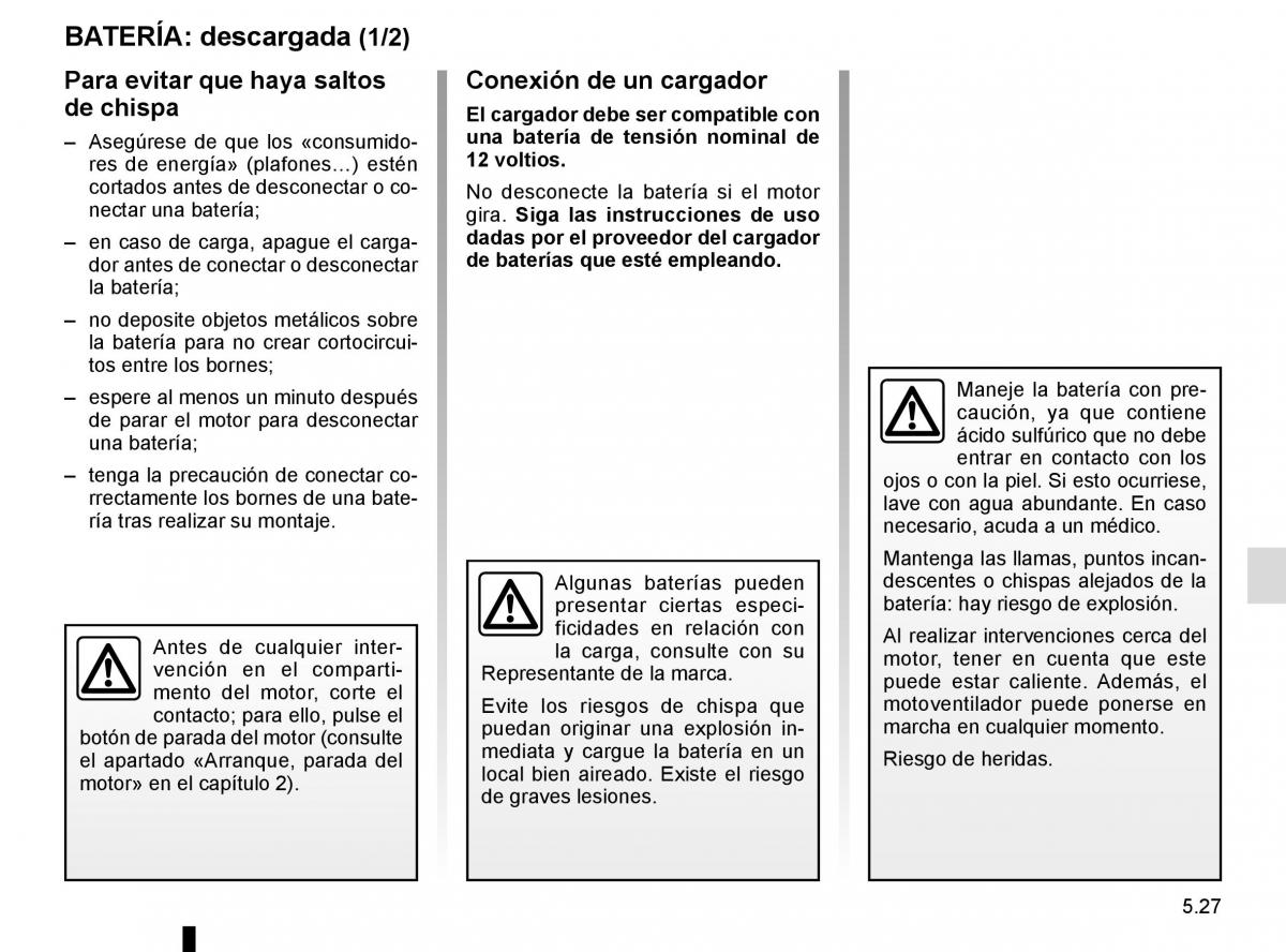 Renault Scenic III 3 manual del propietario / page 227