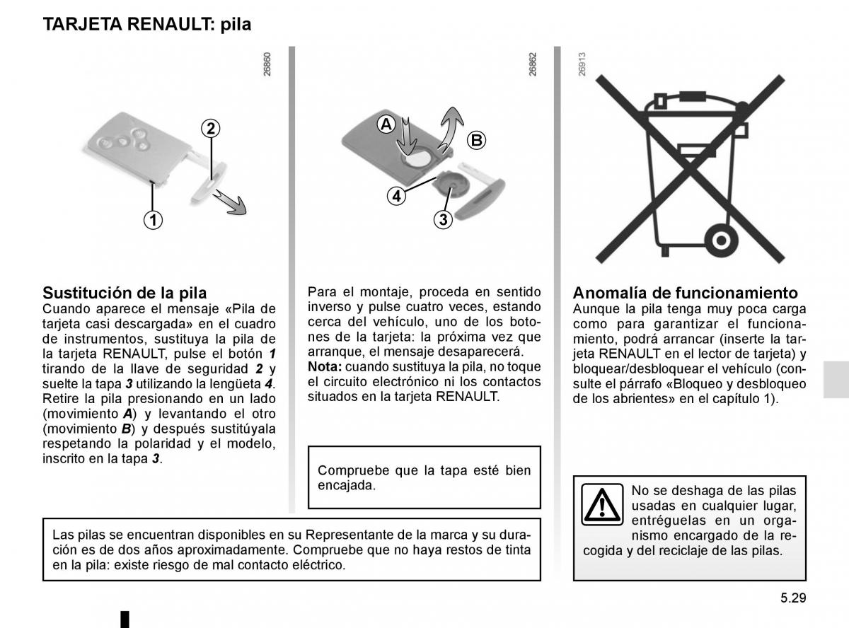 Renault Scenic III 3 manual del propietario / page 229