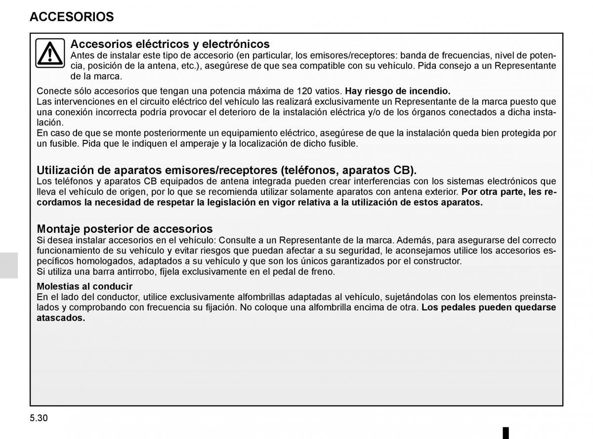 Renault Scenic III 3 manual del propietario / page 230