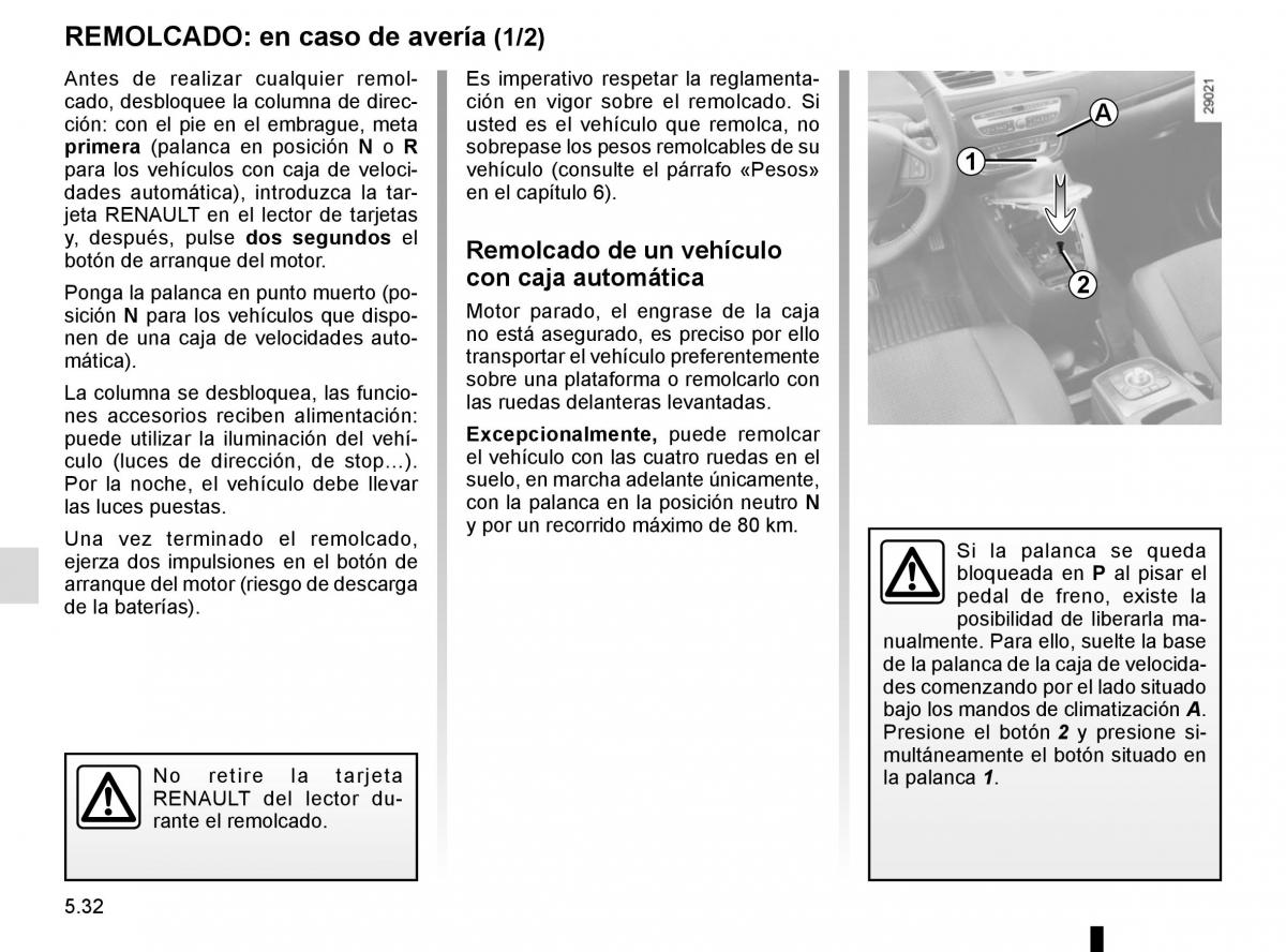 Renault Scenic III 3 manual del propietario / page 232