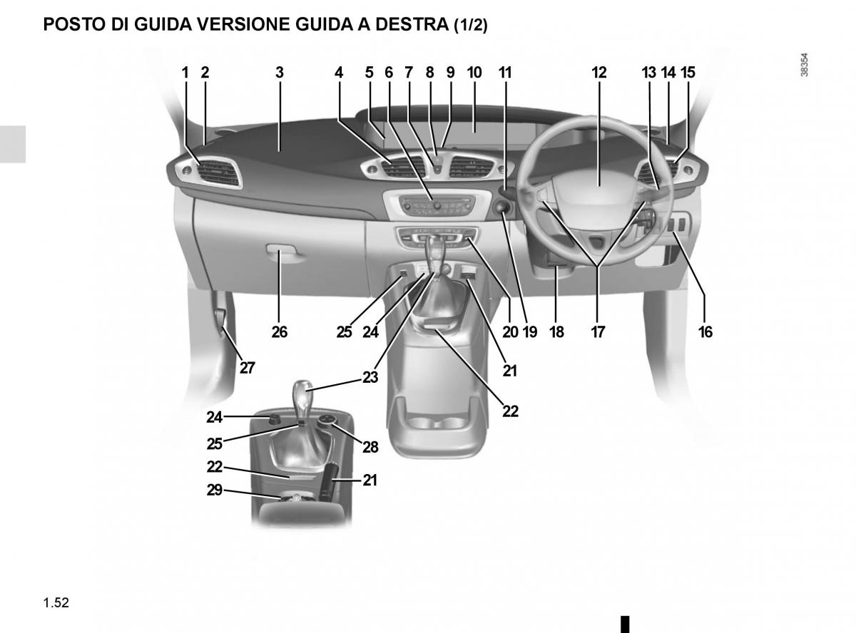 Renault Scenic III 3 manuale del proprietario / page 58