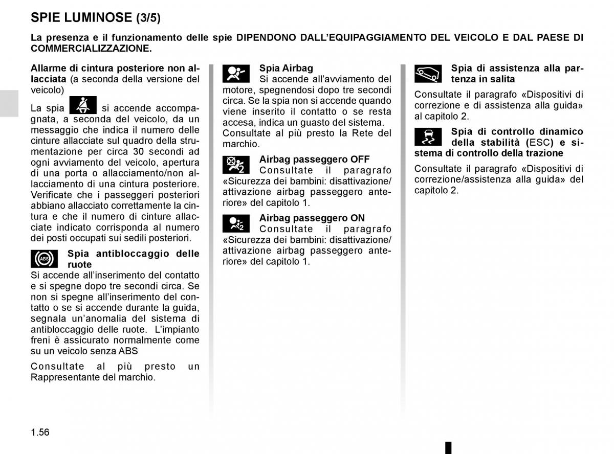 Renault Scenic III 3 manuale del proprietario / page 62