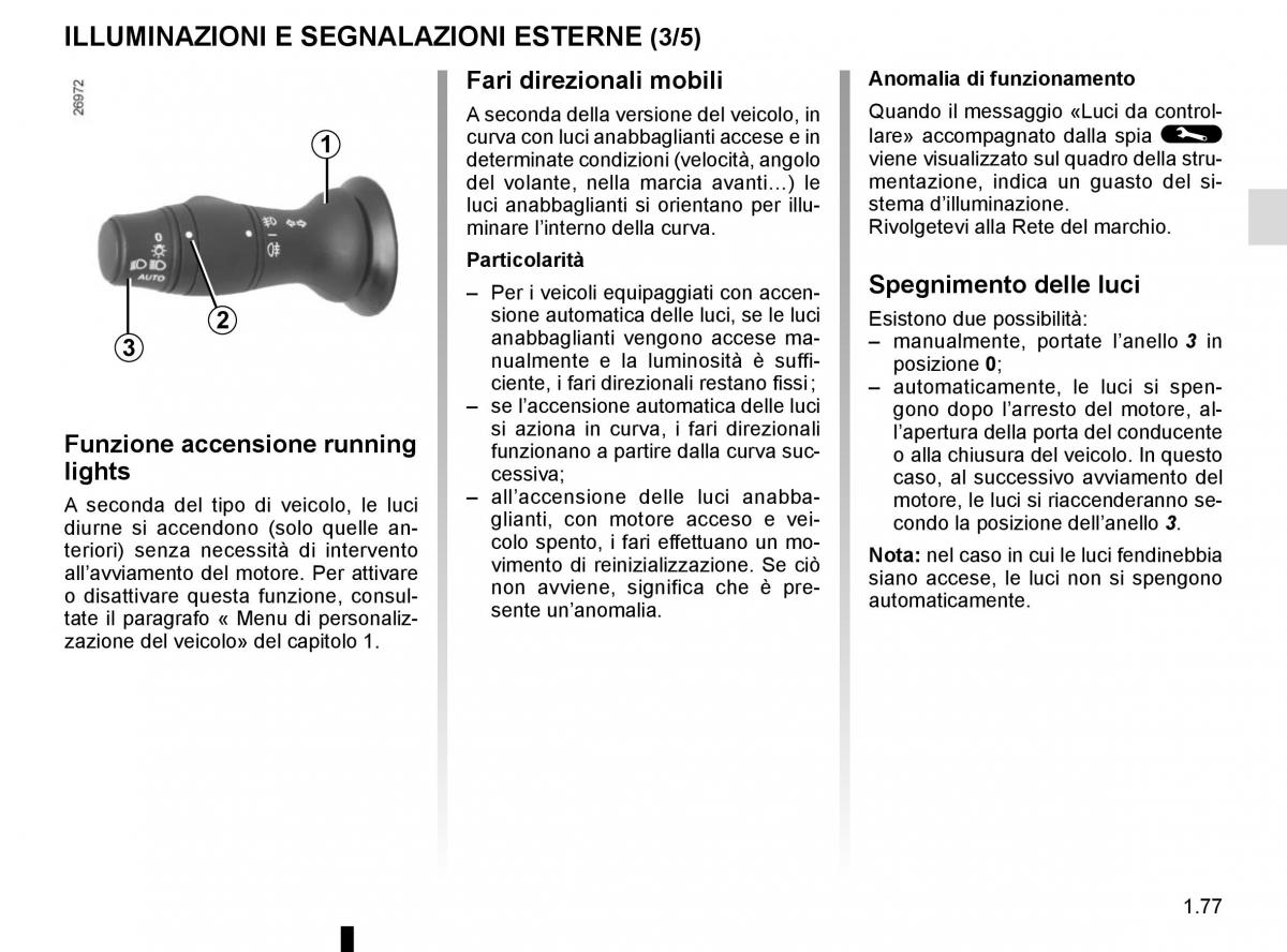 Renault Scenic III 3 manuale del proprietario / page 83