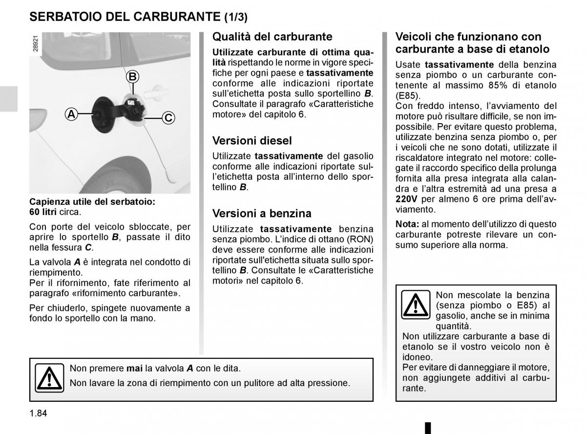 Renault Scenic III 3 manuale del proprietario / page 90