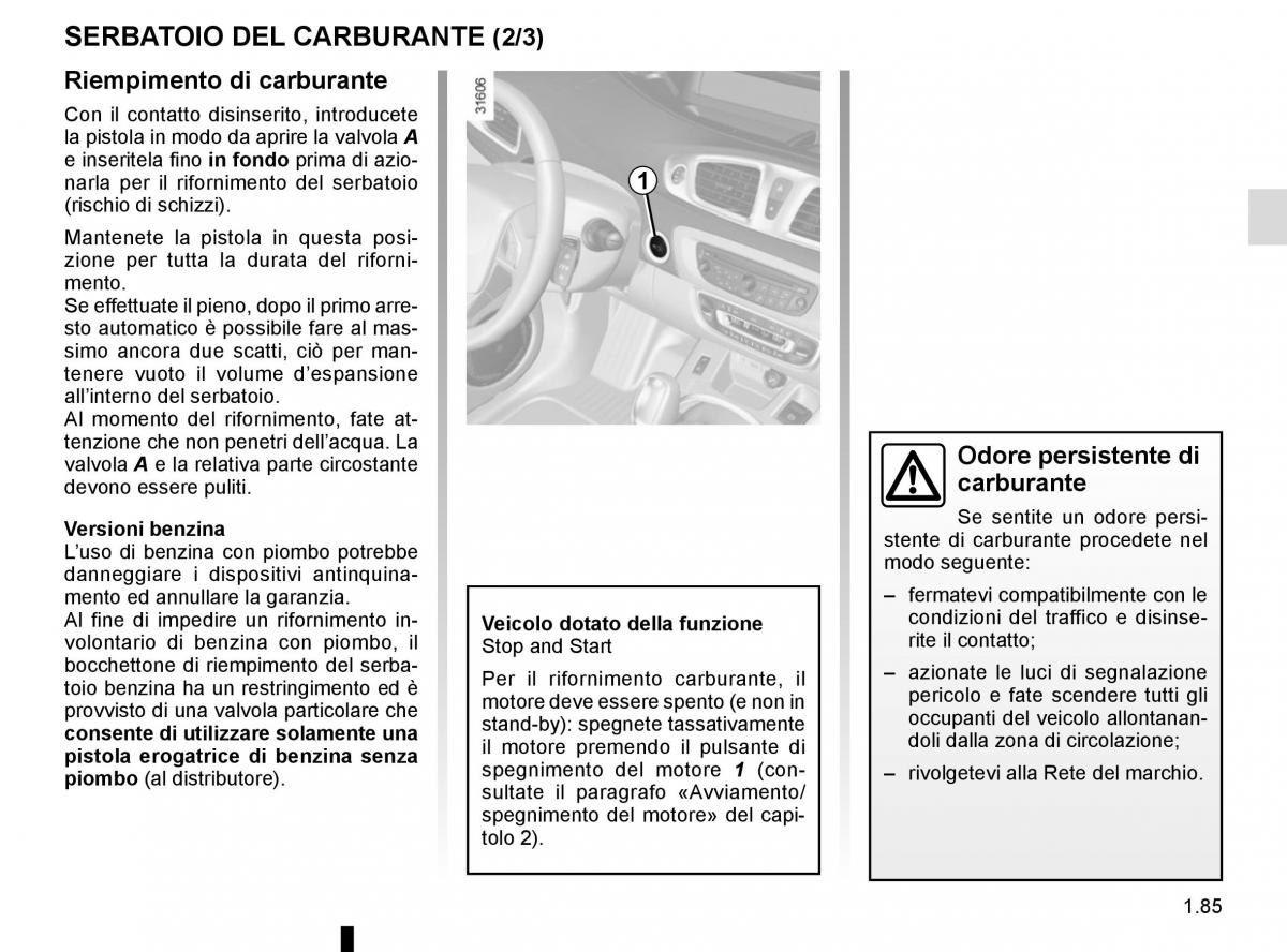 Renault Scenic III 3 manuale del proprietario / page 91