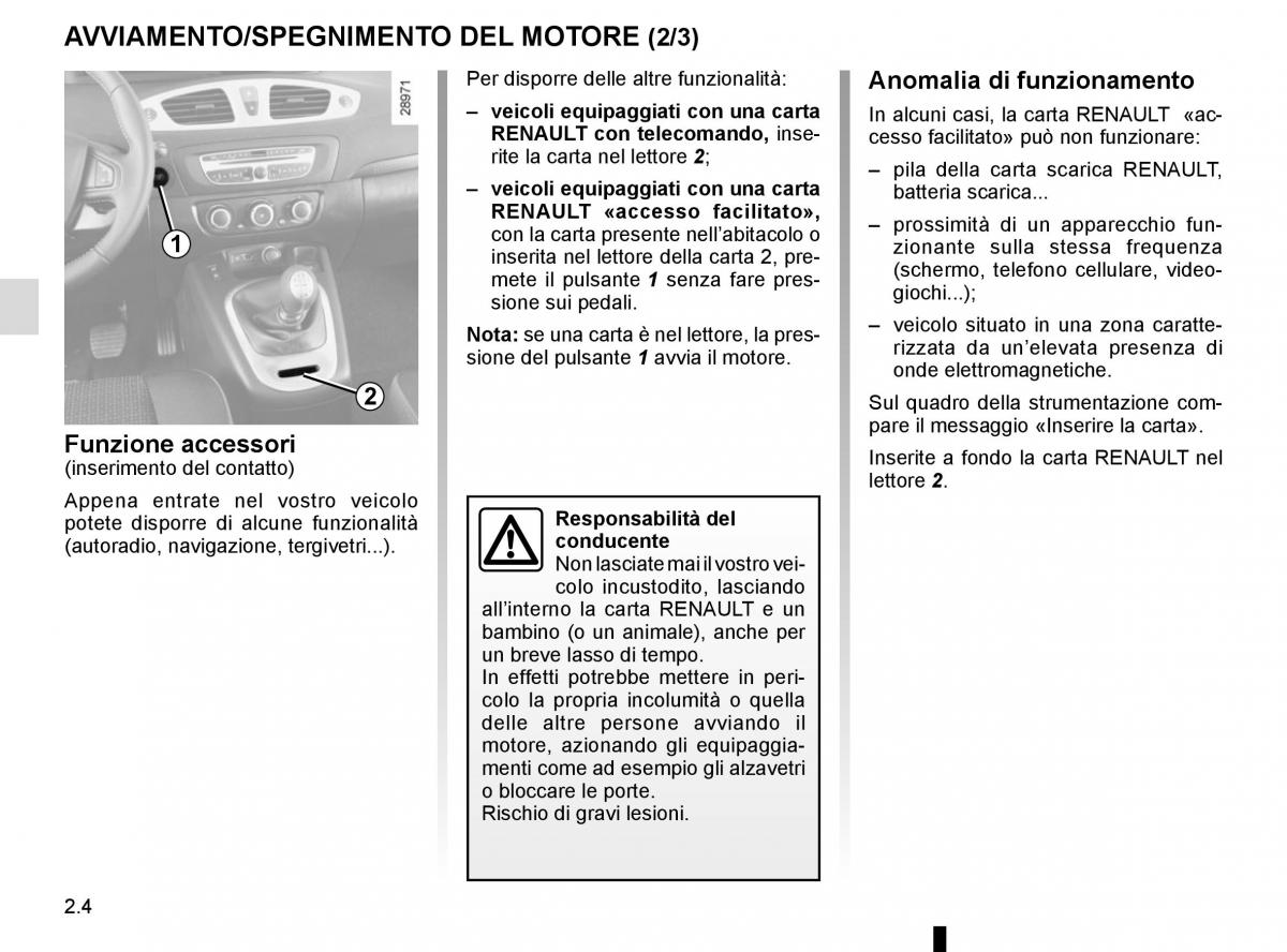 Renault Scenic III 3 manuale del proprietario / page 96