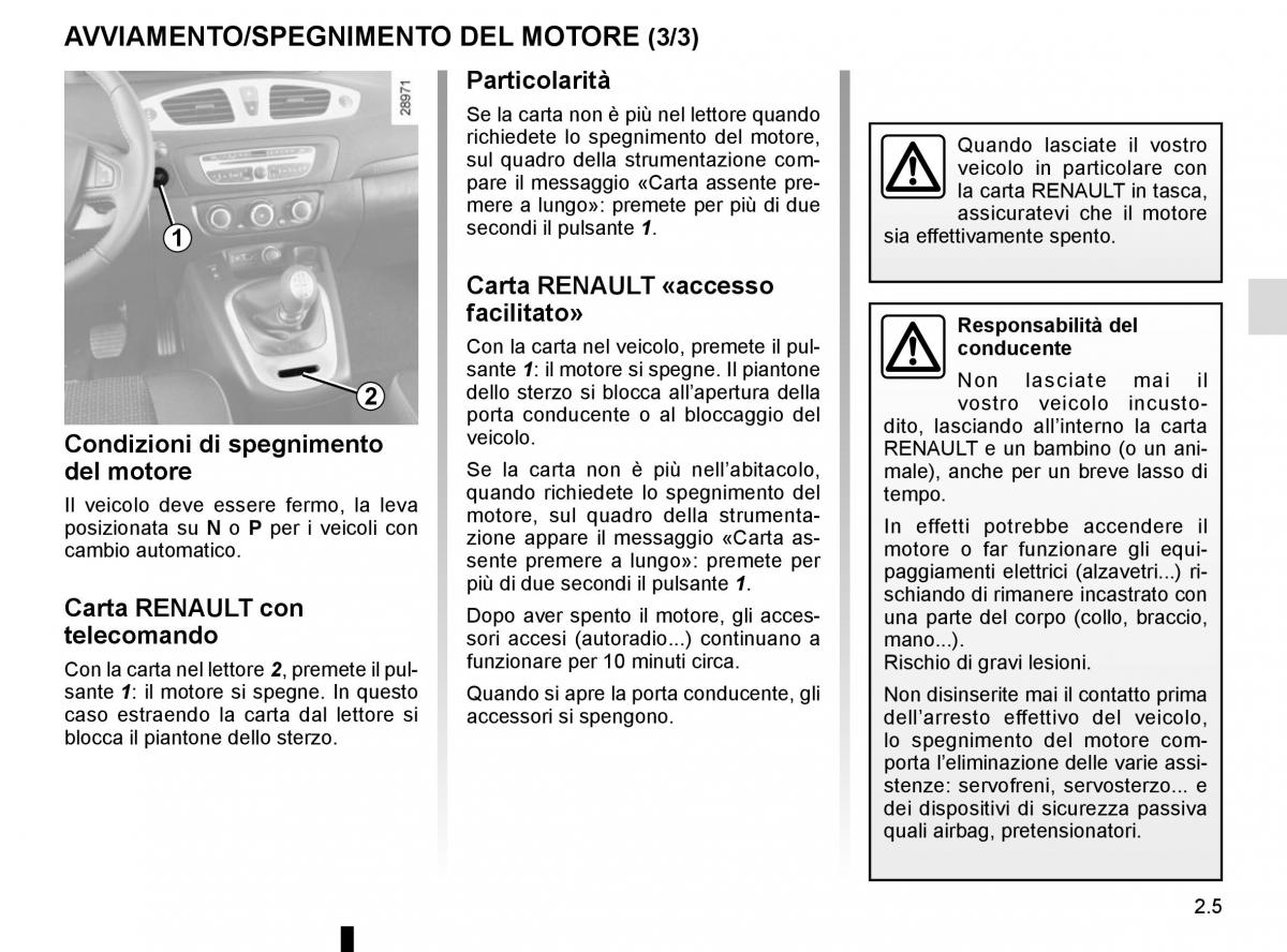 Renault Scenic III 3 manuale del proprietario / page 97