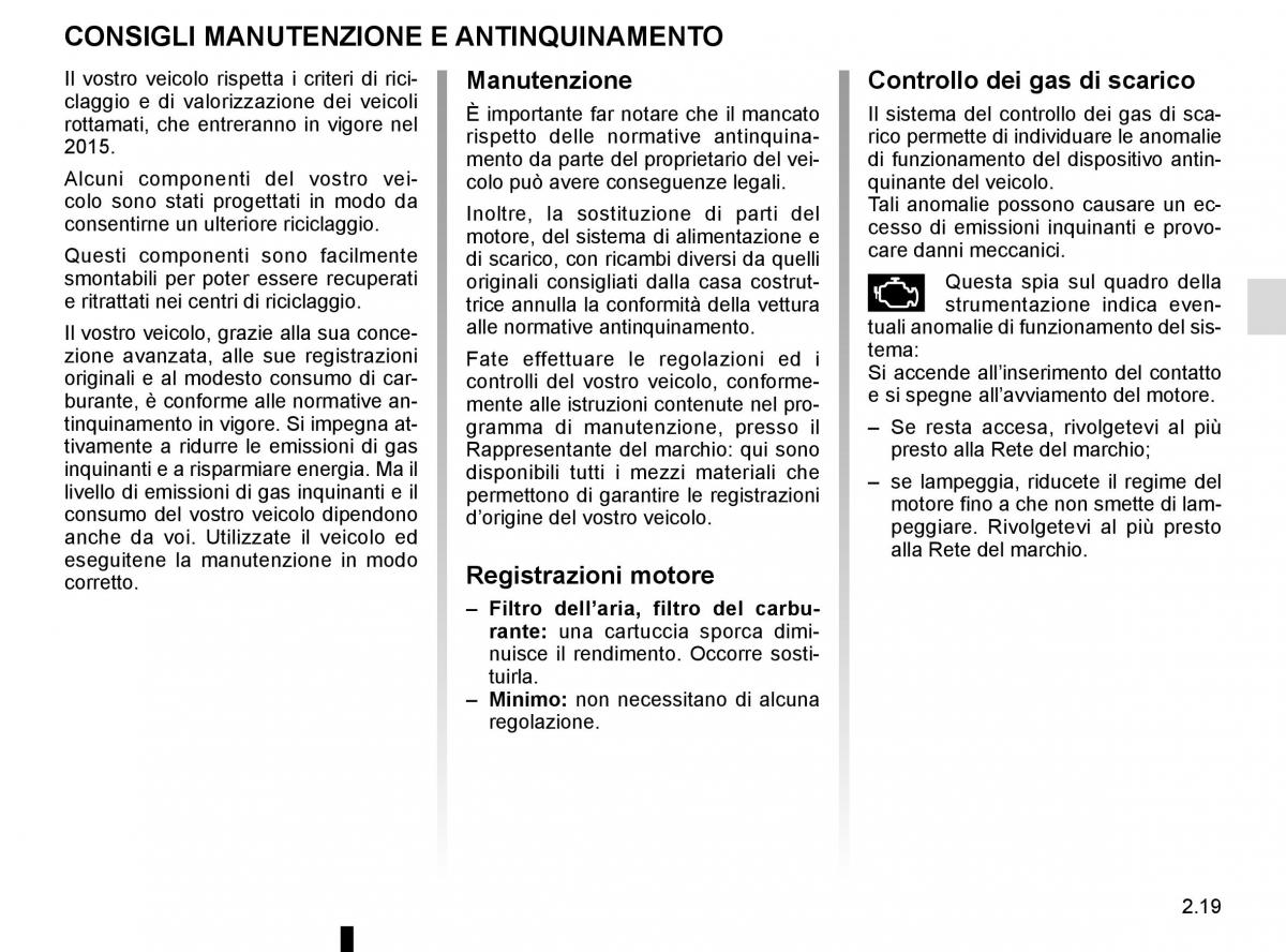 Renault Scenic III 3 manuale del proprietario / page 111