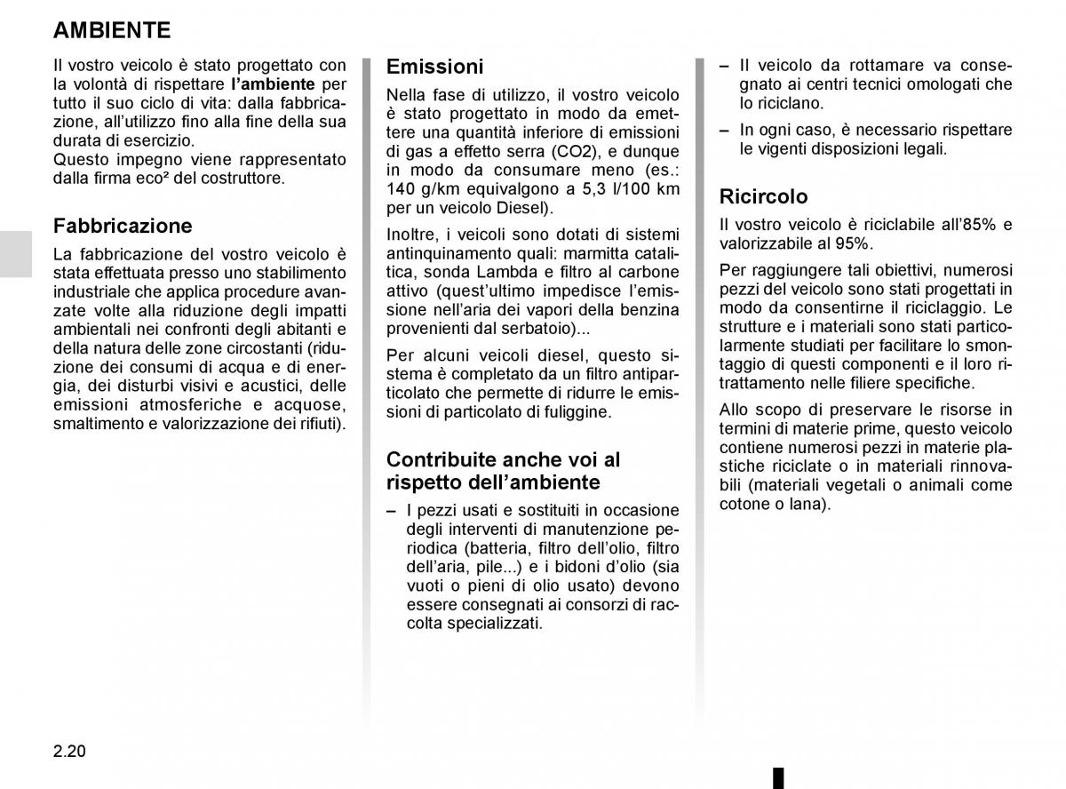 Renault Scenic III 3 manuale del proprietario / page 112