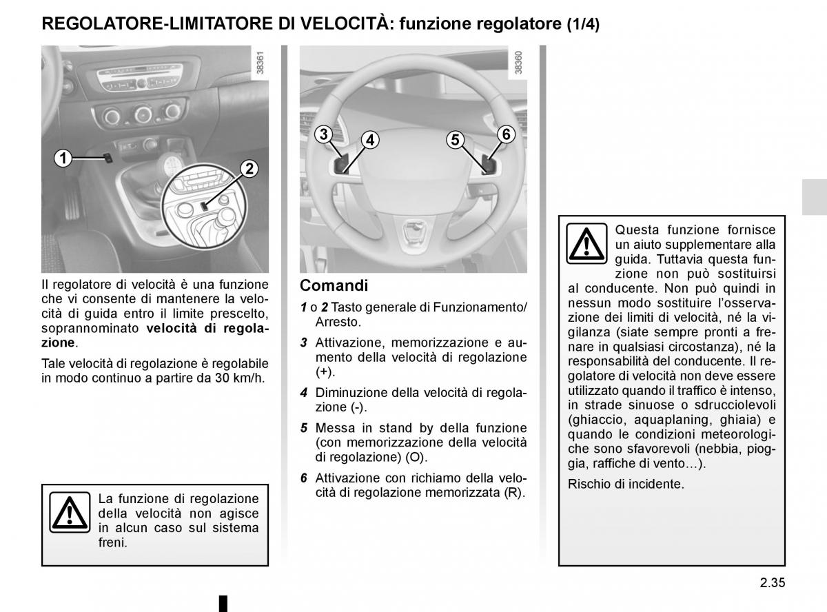 Renault Scenic III 3 manuale del proprietario / page 127