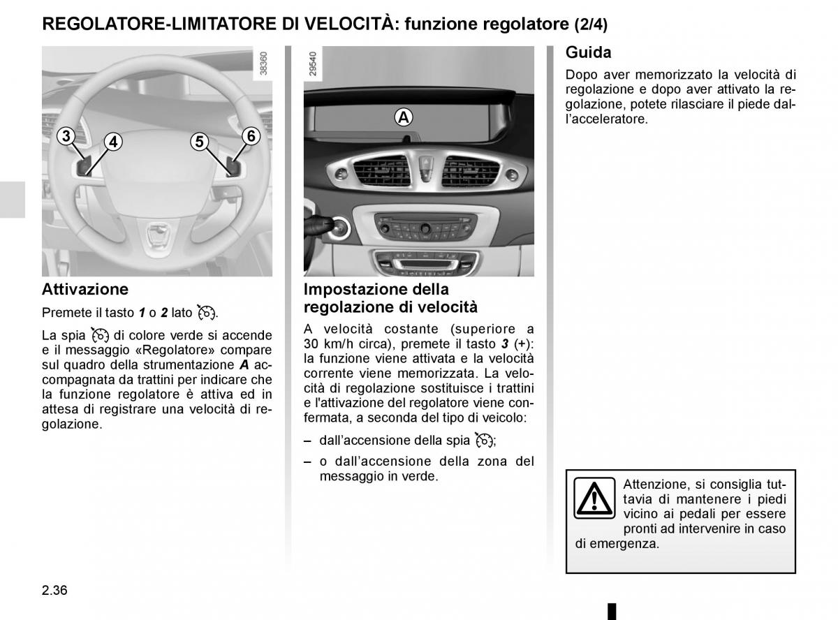 Renault Scenic III 3 manuale del proprietario / page 128