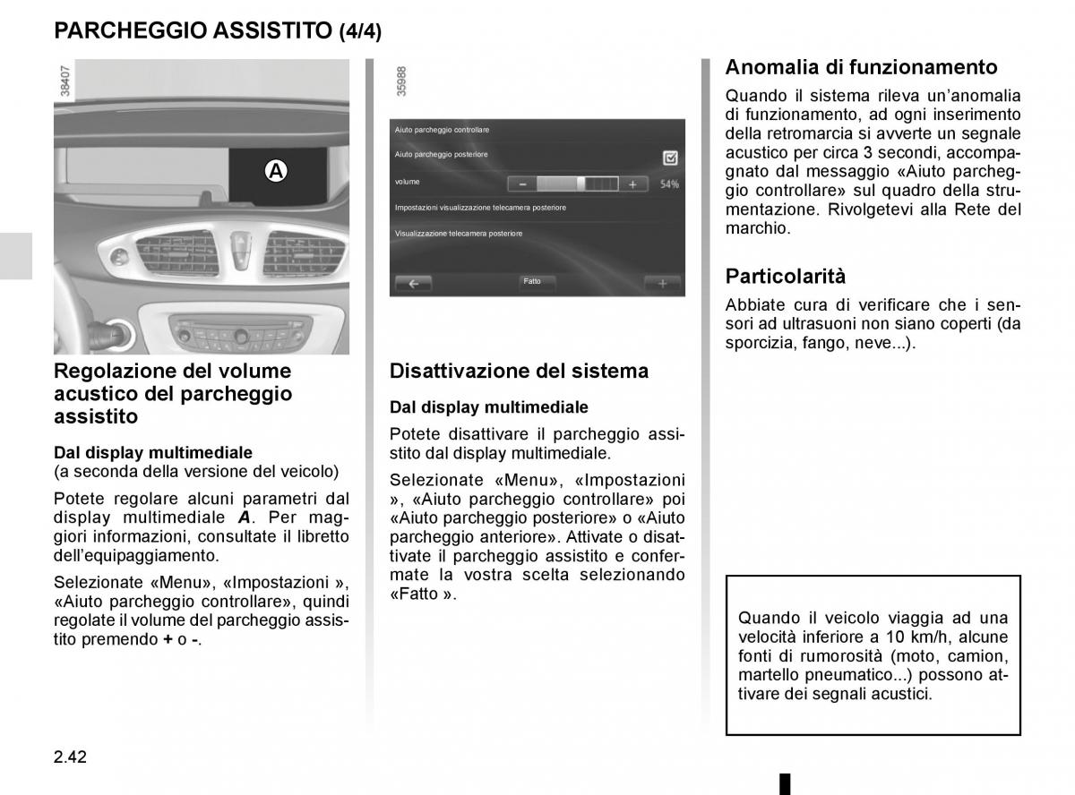 Renault Scenic III 3 manuale del proprietario / page 134