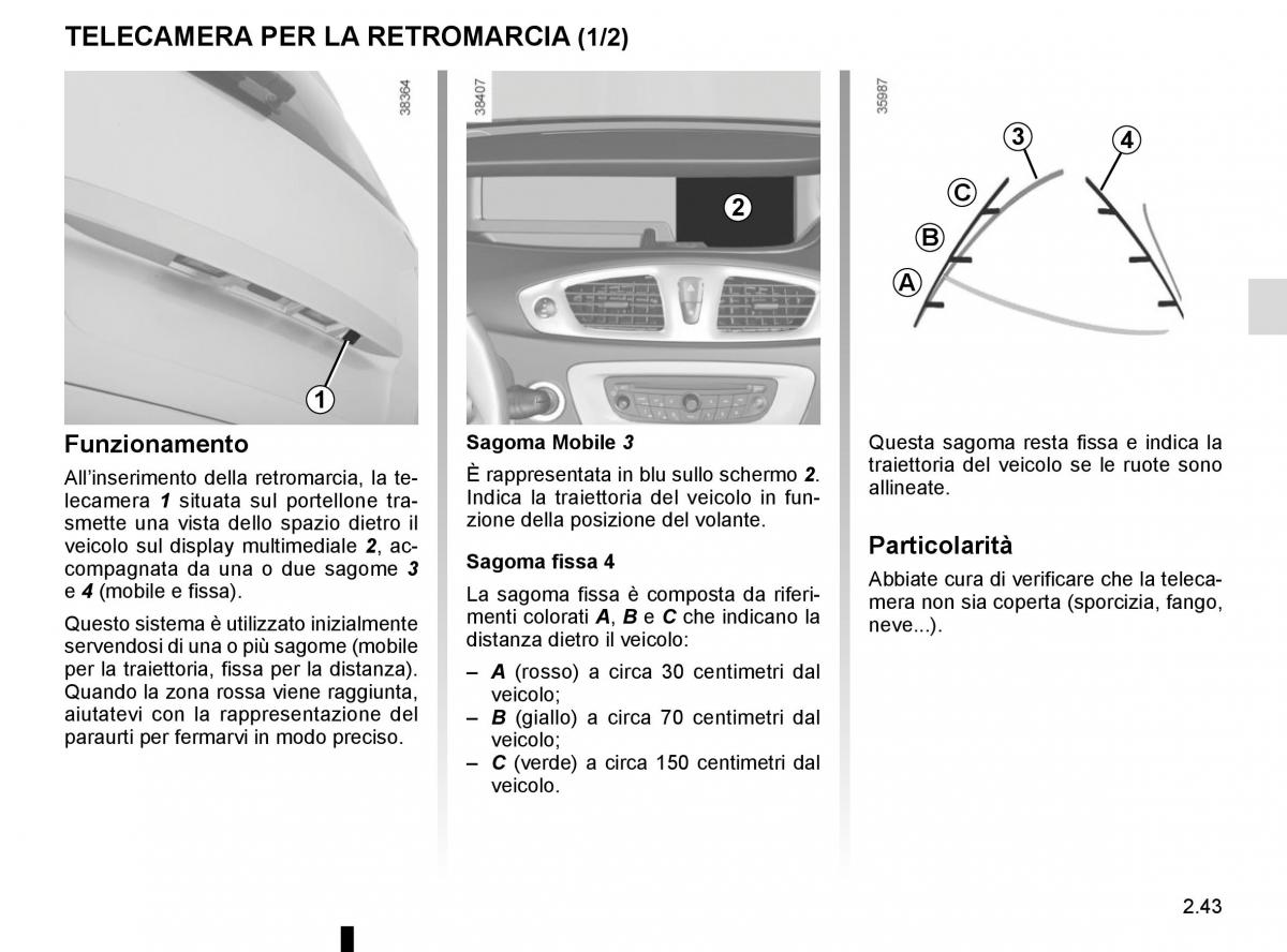 Renault Scenic III 3 manuale del proprietario / page 135