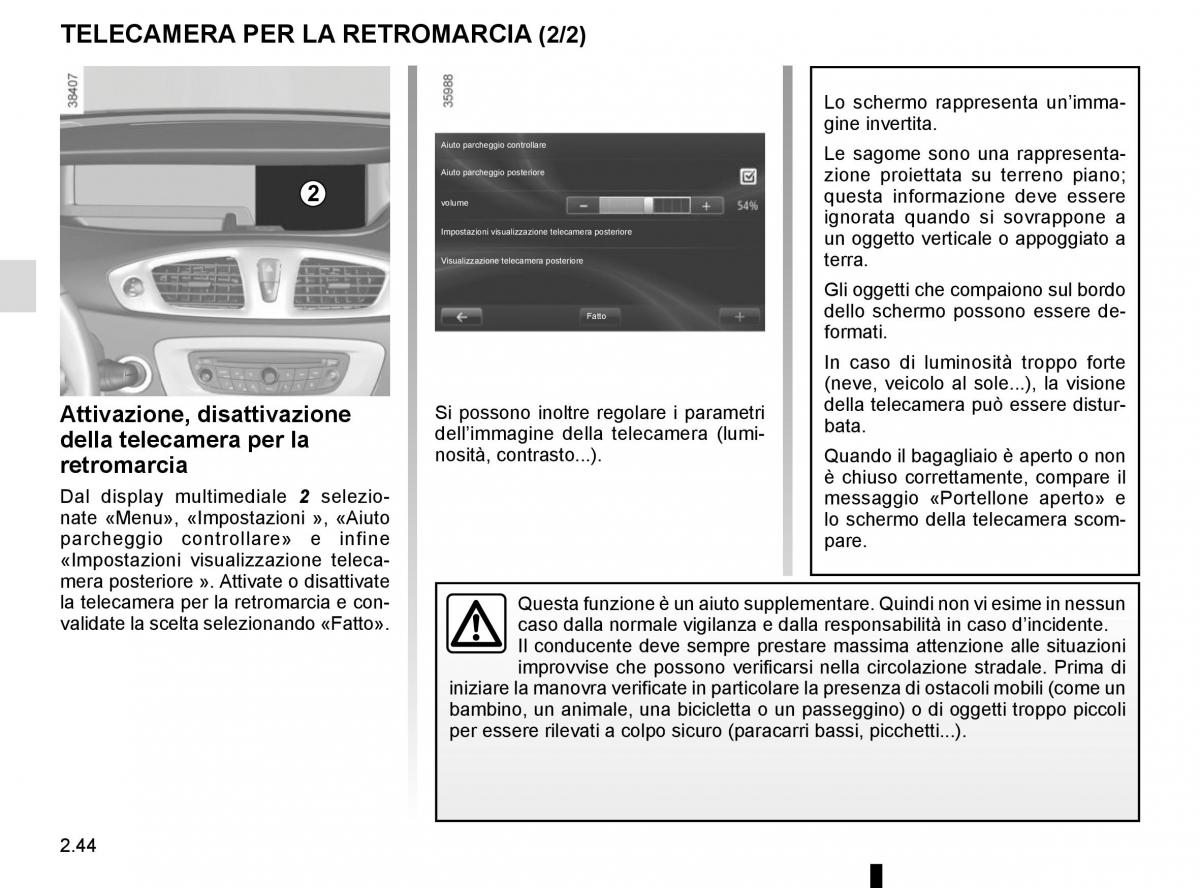 Renault Scenic III 3 manuale del proprietario / page 136