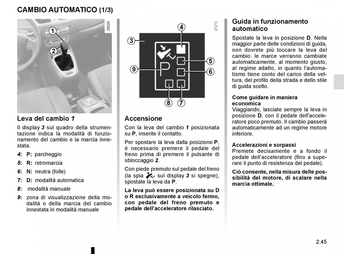 Renault Scenic III 3 manuale del proprietario / page 137