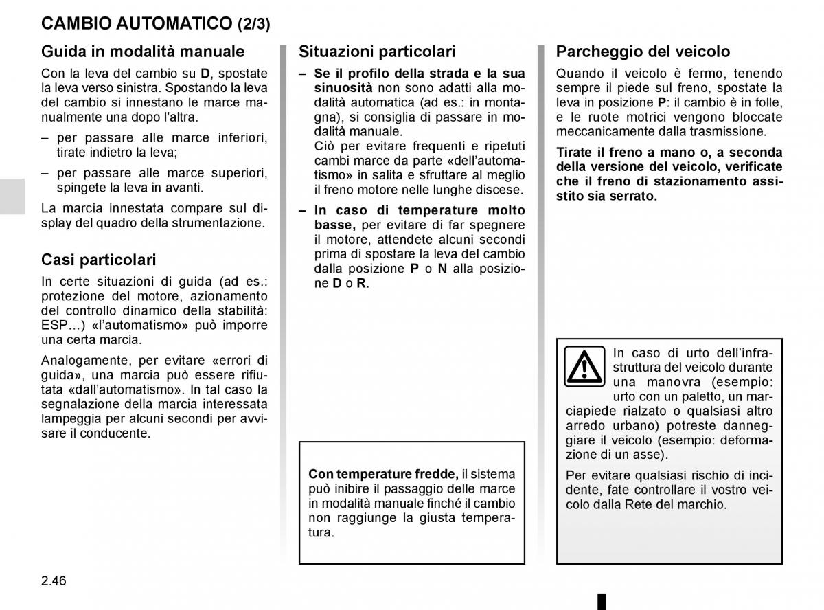 Renault Scenic III 3 manuale del proprietario / page 138