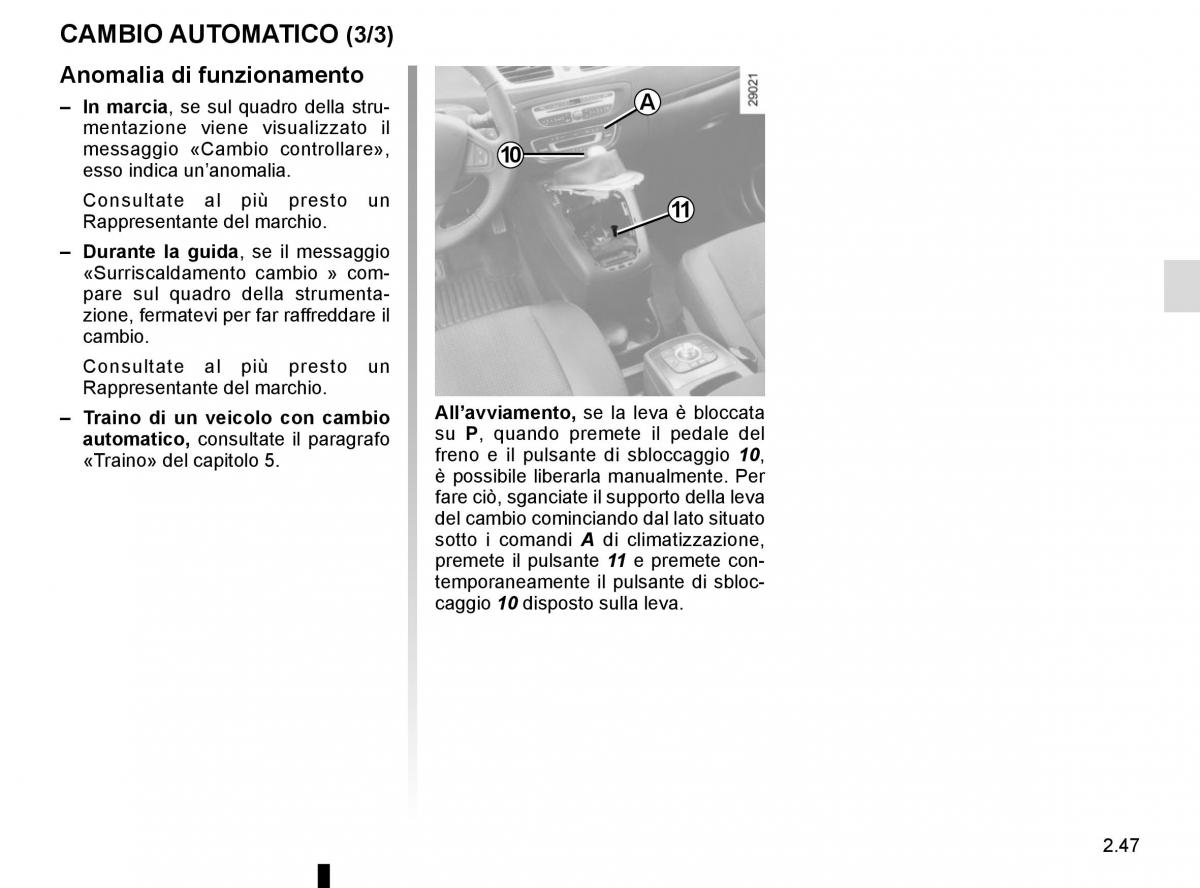 Renault Scenic III 3 manuale del proprietario / page 139