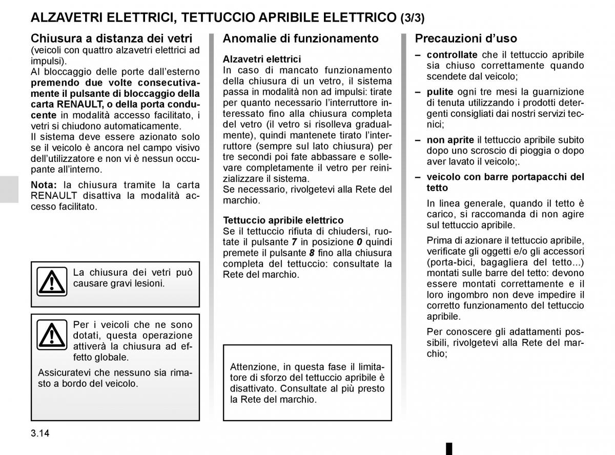 Renault Scenic III 3 manuale del proprietario / page 154